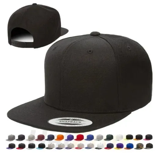 Wholesale hot sale low moq snapback embroidery hat custom logo snap back cap