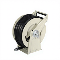 Carrete de manguera automático de 1 pulgada y 15 m de alta calidad con dispensador de combustible de resorte, tubería de hierro fundido de 220 V y 1.6 MPa de presión, modelo HR92, China Zhejiang