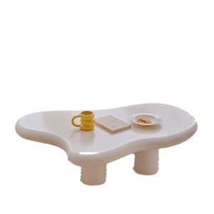 Modern Cloud <b>Coffee</b> <b>Table</b> Resin Off White Unique Shape Living Room Furniture Wabi Sabi Style Tea <b>Table</b> - Product Image 5