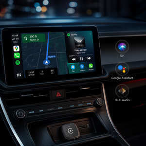 AuraStarPlay Meilleur adaptateur Bluetooth Carplay intelligent universel, filaire vers sans fil, pour la mise en miroir de l'écran et la connexion automatique pour Apple Carplay - Product Image 5