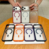 Étui de luxe mat translucide pour iPhone 18 Pro Max 17 16 Pro 15 14 Plus 13 12 11 – Coque rigide magnétique givrée antichoc