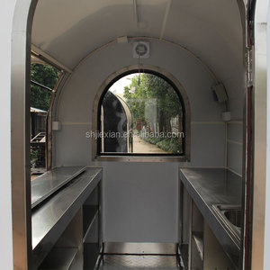 รถขายอาหารเคลื่อนที่/รถบุฟเฟ่ต์/รถพ่วงครัว JX-FR220B แบบกำหนดเอง ทำจากอะลูมิเนียมและสแตนเลส สำหรับขายวาฟเฟิล/ขนม/ไอศกรีม - Product Image 6