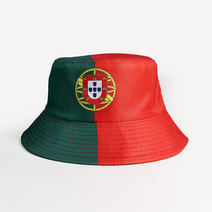 Casquette de pêcheur personnalisée Portugal <span class=keywords><strong>pour</strong></span> événements sportifs, chapeau de supporter festif, casquette de club de football national Euro, chapeau bob - Product Image 2