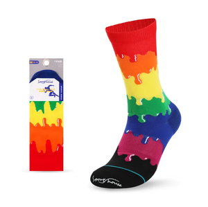 Unisex divertente novità disegno pazzo colorato modello di vernice Street Running palestra <span class=keywords><strong>ciclismo</strong></span> calzini - Product Image 1