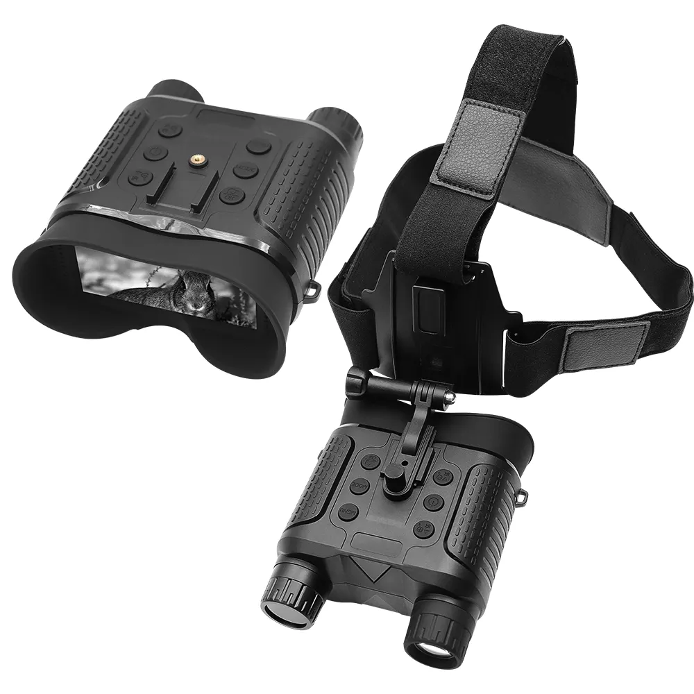 Head Mounted Helmet Night Vision Goggles 8X Digital Zoom Hands Free Tactical 1080P HD Digital Infrared Night Vision Binoculars