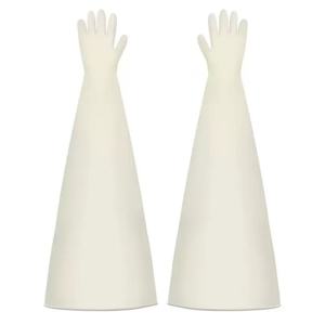 Gants en caoutchouc butyle pour boîte de désinfection avec manches longues de 80 cm, protection de 8 pouces, vente en gros directe d'usine, personnalisables - Product Image 5