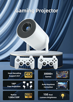 Projecteur de Jeux HY300G1 120 ANSI Lumens 720P Prise en Charge 8K Jeux 90000+ WiFi 2.4G/5G/BT4.1 32 Go Home Cinéma