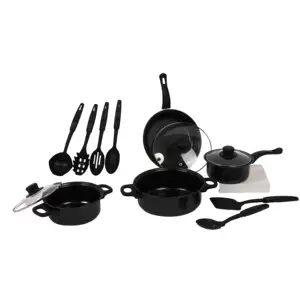 Vendita calda cucina pentole, fornitore Non bastone pressofusione in ghisa cucina pentola per cucina padella casseruola set di pentole/