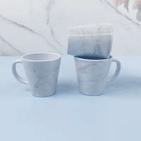 Tasses à café Sublimation imprimable mélamine 12oz marbre Sublimation tasse lait thé tasse à café pour bricolage Logo Design