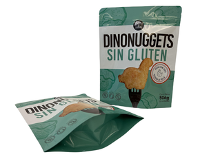 ถุงฟอยล์อลูมิเนียมพิมพ์โลโก้ตามสั่ง ป้องกันกลิ่น สำหรับบรรจุอาหาร <span class=keywords><strong>ไก่</strong></span>ทอด แบบตั้งได้ ผิวด้าน พร้อมซิปล็อค - Product Image 4