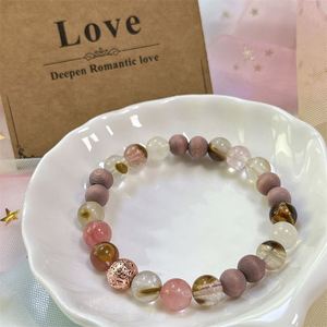 Pulsera de Piedra Natural con Cuentas de Vidrio Coloridas, Amor y Armonía, Joyería Personalizada sin Costuras, Opción de Envío con Seguro - Product Image 1