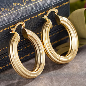 Orecchini a Clip con Texture Colonna Romana per Donne, Gioielli in Stile Chic Francese e Italiano, Regalo in Stile Old Money - Product Image 2