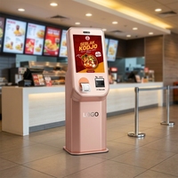 Kiosque tactile sur pied Estar avec imprimante thermique et lecteur de codes-barres pour restaurant de restauration rapide