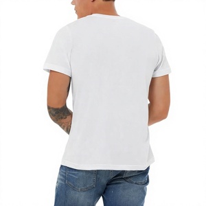 เสื้อยืดคอตตอนเนื้อนุ่มสบายสำหรับผู้ชาย เสื้อยืดคอกลมแขนสั้นทรงปกติ สีพื้นเรียบง่าย สวมใส่สบายๆ - Product Image 2