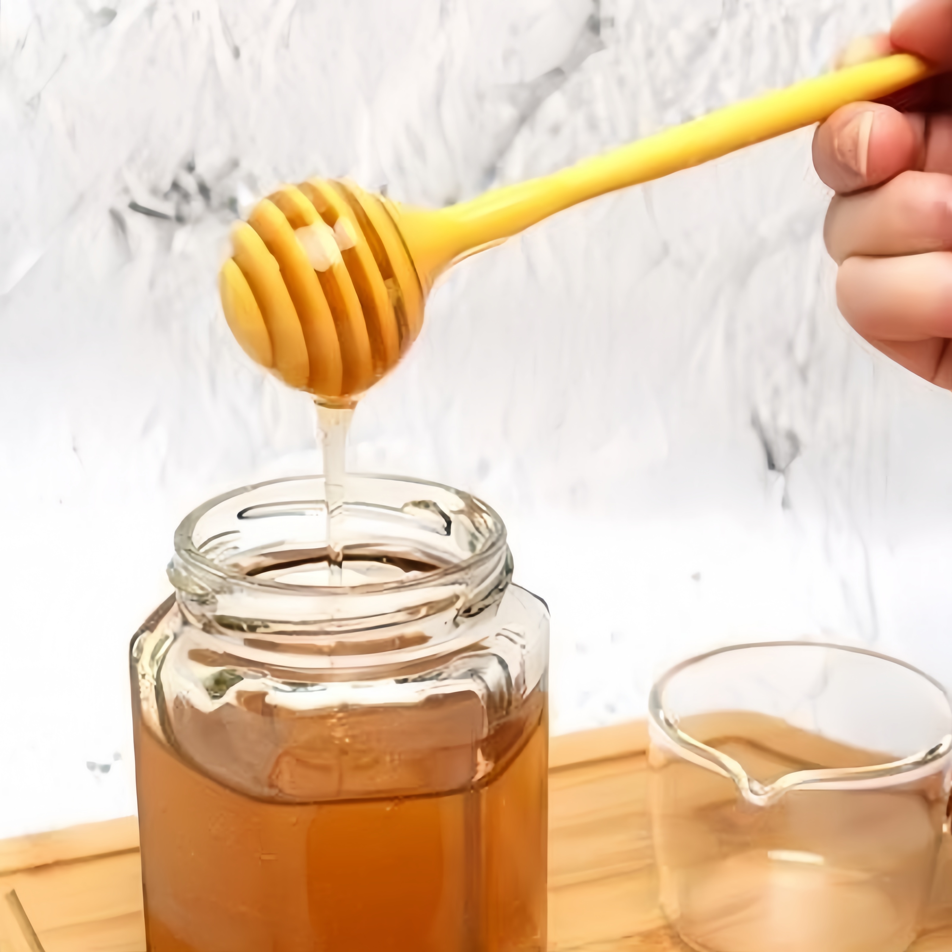10/1Pcs Glass Honey Spoon Dipper Stick Syrup Dispenser Server Glass Honey Spoon Stick For Honey Jar Home Kitchen Accessories - 15 - View #2