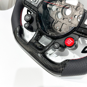 Volant de voiture en cuir et fibre de carbone de haute qualité, personnalisé en usine, pour Volkswagen VW MK7 <span class=keywords><strong>Golf</strong></span> 7 MK7.5 GTI <span class=keywords><strong>GTD</strong></span> avec LED - Product Image 4