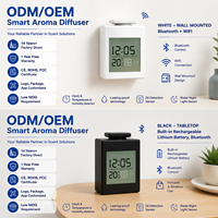 Diffuseur d'arômes intelligent électrique sans eau 100 ml, contrôle par application, minuterie, lumière de nuit radar, huiles essentielles, pour table, usage domestique, en plastique