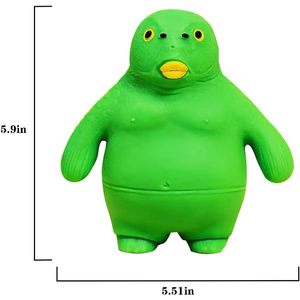 ของเล่นบีบคลายเครียดรูปปลาหัวพลาสติกสีเขียวทราย สำหรับทุกเพศทุกวัย - Product Image 2