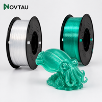Filament plastique translucide Novtau PETG avec guidage du ventilateur de refroidissement à 20-50 % pour imprimante 3D FDM