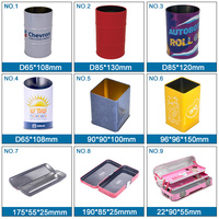 Porte-crayons en métal personnalisé en forme de baril, pot à stylos, vente en gros d'usine