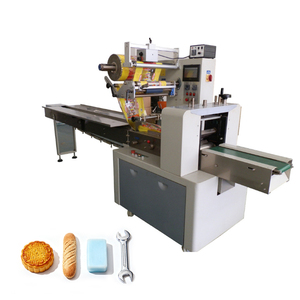 Envoltura horizontal automática de alta velocidad Paquete de flujo Máquina de embalaje de almohada de galletas de Caramelo Suave y duro - Product Image 4