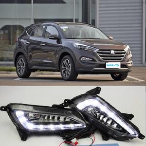 Luz de Conducción Diurna LED para <span class=keywords><strong>Hyundai</strong></span> <span class=keywords><strong>Tucson</strong></span> <span class=keywords><strong>2016</strong></span>-2017, Lámpara Antiniebla LED DRL - Product Image 2
