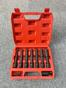 Jeu de douilles hexagonales extra longues de <span class=keywords><strong>1</strong></span>/<span class=keywords><strong>2</strong></span> pouce à paroi mince, embouts carrés, qualité industrielle, douilles à chocs, clé Allen, OEM - Product Image 4