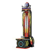 Machine de jeu à monnayeur Hercules Big Hammer Colorful Park, testeur de force de frappe au marteau pour centre de jeux et centre commercial