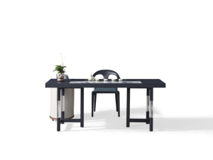 Escritorio ejecutivo personalizable LU con madera duradera, juego de mesa de té de lujo moderno para el hogar, oficina, muebles de sala de estar de lujo - Product Image 4