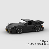 MOC City Speed Super Sports voitures noires briques enfants bricolage jouets éducatifs cadeaux pour garçons et filles ensembles de blocs de construction