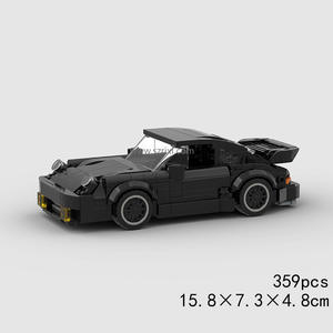 MOC City Speed Super Sport Schwarze Autos Ziegel Kinder DIY Lernspiel zeug Geschenke für Jungen und Mädchen Bausteine Sets - Product Image 6