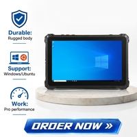 Tablette robuste Ubuntu avec écran tactile de 8 pouces, Windows, carte SIM 4G, Wi-Fi, BT, GPS, lecteur RFID UHF HF LF, lecteur de codes-barres en option