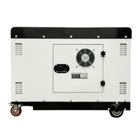 Tout nouveau modèle 10kVA générateur Diesel triphasé 50/60Hz régulateur AVR Portable silencieux puissance nominale 220V sortie cc simple-froid