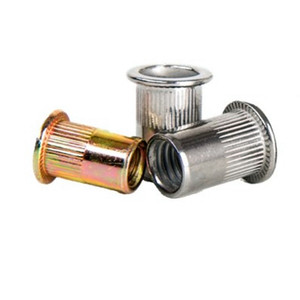 M4 M5 <span class=keywords><strong>M6</strong></span> M8 M10 M12 Filetage Métrique Haute Qualité Acier au Carbone Hexagone Tête Plate Reliure Rivnut Nutsert Insert Rivet Écrou - Product Image 2