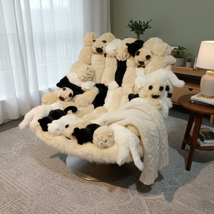 Sillón Giratorio de Peluche con Forma de Animal de Alta Gama, Sofá Cómodo, <span class=keywords><strong>Muebles</strong></span> de Diseño para Sala de Estar - Product Image 5