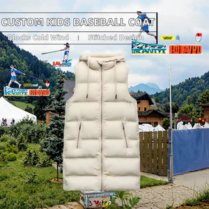 Customizable American Baseball Uniform for Men Winter <b>Fleece</b>-<b>Lined</b> Varsity <b>Jacket</b> Casual Top Printed Embroidered Zipper Button - Product Image 2