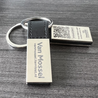 Porte-clés en métal et cuir de haute qualité, design unique avec code QR personnalisé, thème pyramidal, logo gravé au laser, technique de moulage