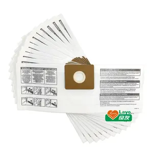 LAYO 90668000 de fábrica de papel de filtro de bolsa de polvo para tiendas Vacs tipo B 2-2,5 galones piezas de limpiador de vacío de accesorios 90668