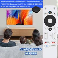 Télécommande vocale de remplacement pour Mecool KM2 / KM2 Plus TV Box, compatible avec ONN Android FHD 4K UHD