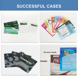 Tùy chỉnh thiết kế dây kéo giải quyết túi nhựa mềm câu cá thu hút không thấm nước tái sử dụng bao bì túi cho Cá Cắn bloodworm - Product Image 4