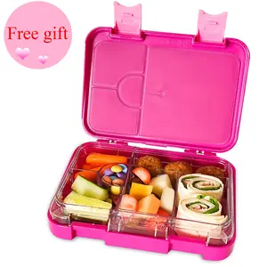 Aohea 2024 Wholesale Festival Gift Bento Box School Lunch Box With 4 To 6 Compartments Lunch Box For Kids To School