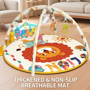 <span class=keywords><strong>Tapis</strong></span> d'éveil musical premium pour bébé avec piano, arches lumineuses, <span class=keywords><strong>tapis</strong></span> <span class=keywords><strong>sensoriel</strong></span> rembourré, grand <span class=keywords><strong>tapis</strong></span> de sol pour le temps sur le ventre pour nourrissons - Product Image 3