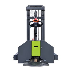 Gerbeur électrique autoporté, capacité 750 kg, mât simple, batterie plomb-acide, utilisation intérieure, longueur de fourche 1500 mm - Product Image 4