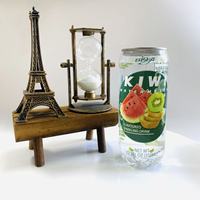 Eau gazeuse aromatisée kiwi + pastèque 350ml OEM, boisson saine pour la famille, tendance TikTok