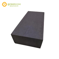 Tube en bois wpc gris foncé en bois