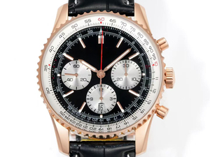 Men's Black Gold Chronograph Automatic Mechanical <b>Watch</b>, Stainless Steel Three-Eye Sports <b>Watch</b> - Product Image 2