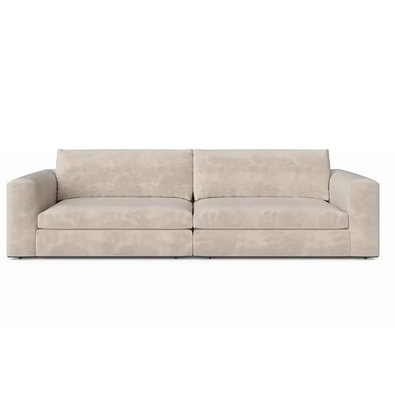 Sunwe Italian wholesale discount beige fabric sofa house furniture factories couch living room office sofas