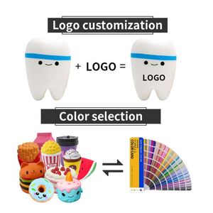 Juguete Blandito de Dibujos Animados 2026, Bonito y Suave, Regalos Promocionales, Pelota Antiestrés de PU con Forma de Dientes para Niños - Product Image 5