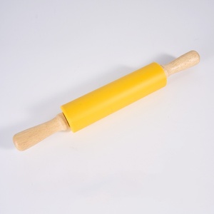 Không dính Silicone cán <span class=keywords><strong>pin</strong></span> với gỗ sồi xử lý hộ gia đình Baking công cụ cho bột & Pastry Board - Product Image 6