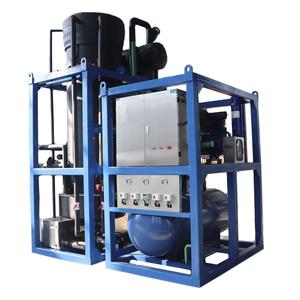 Machine à glaçons tubulaires de 10 tonnes à refroidissement par eau pour les commerces de boissons, les fruits de mer, les bars et les restaurants - Product Image 1